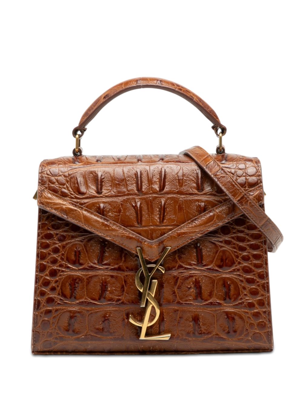 2010-2026 Mini Croc Embossed Calfskin Monogram Cassandra Top Handle Bag satchel