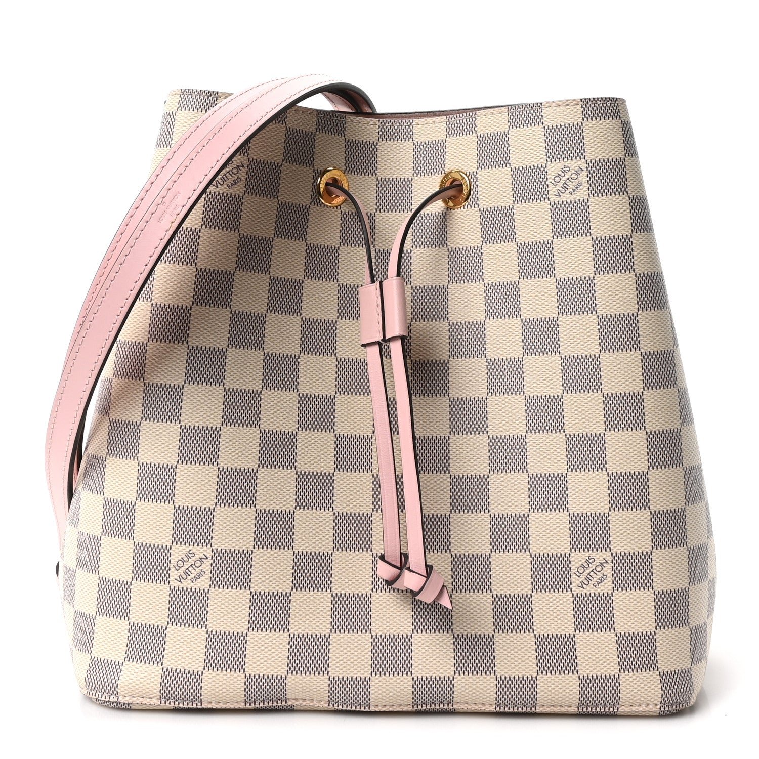Louis Vuitton Damier Azur Neonoe MM Eau De Rose