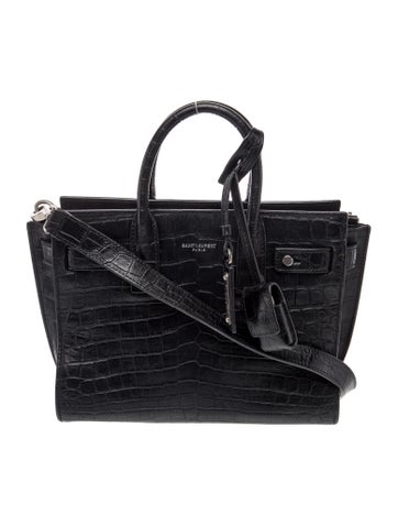 Embossed Leather Sac De Jour