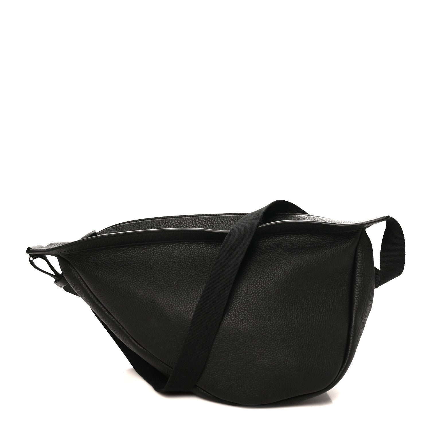 The Row Grained Calfskin Large Slouchy Banana Bag Black
