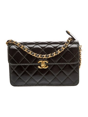 2025 Small CC Glazed Quilted Flap Bag