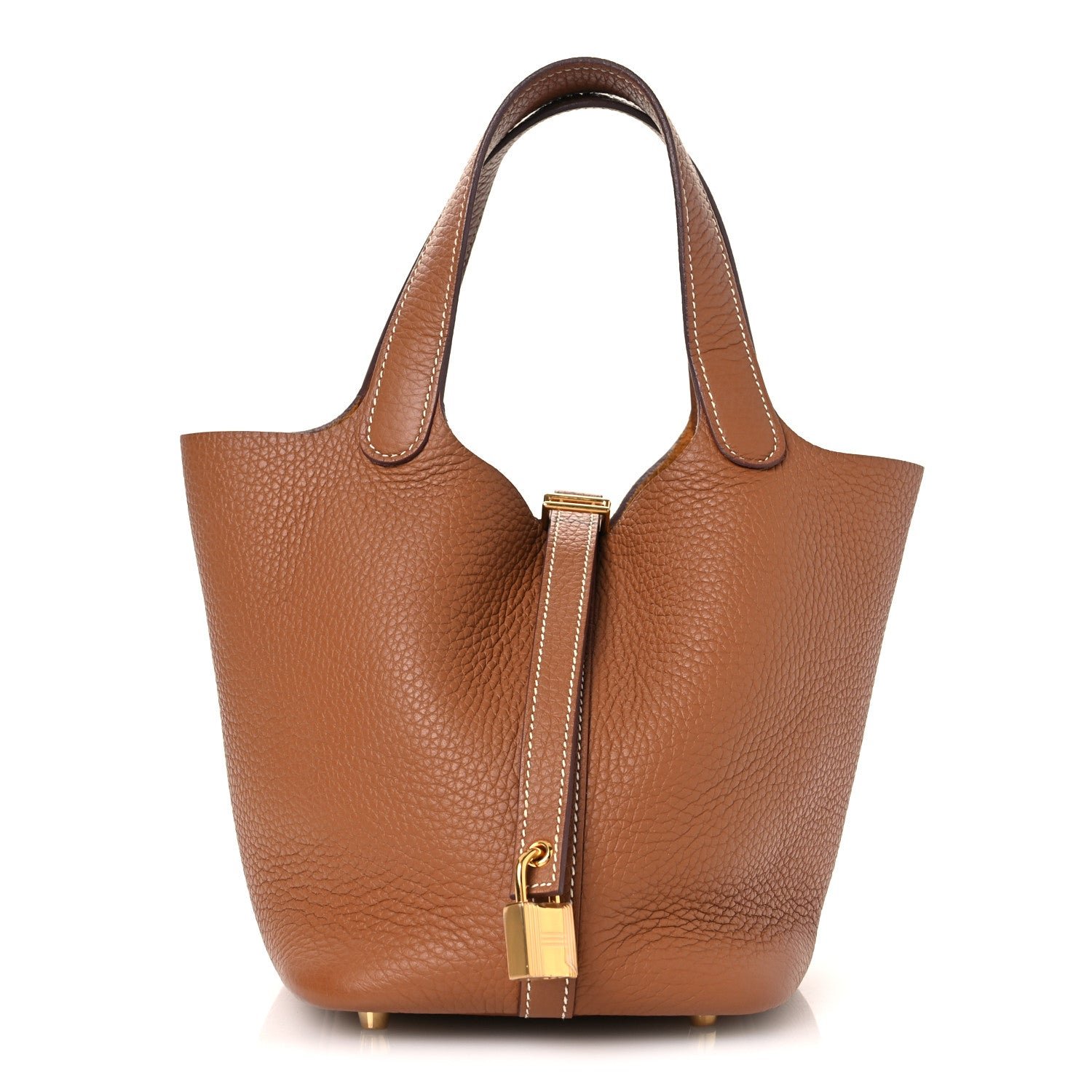 Hermes Taurillon Clemence Picotin Lock 18 PM Gold