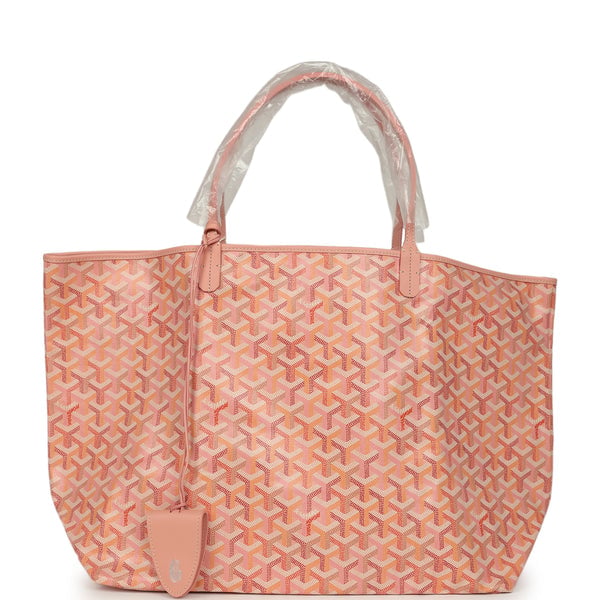 Goyard Goyardine Powder Pink Saint Louis GM Tote Palladium Hardware