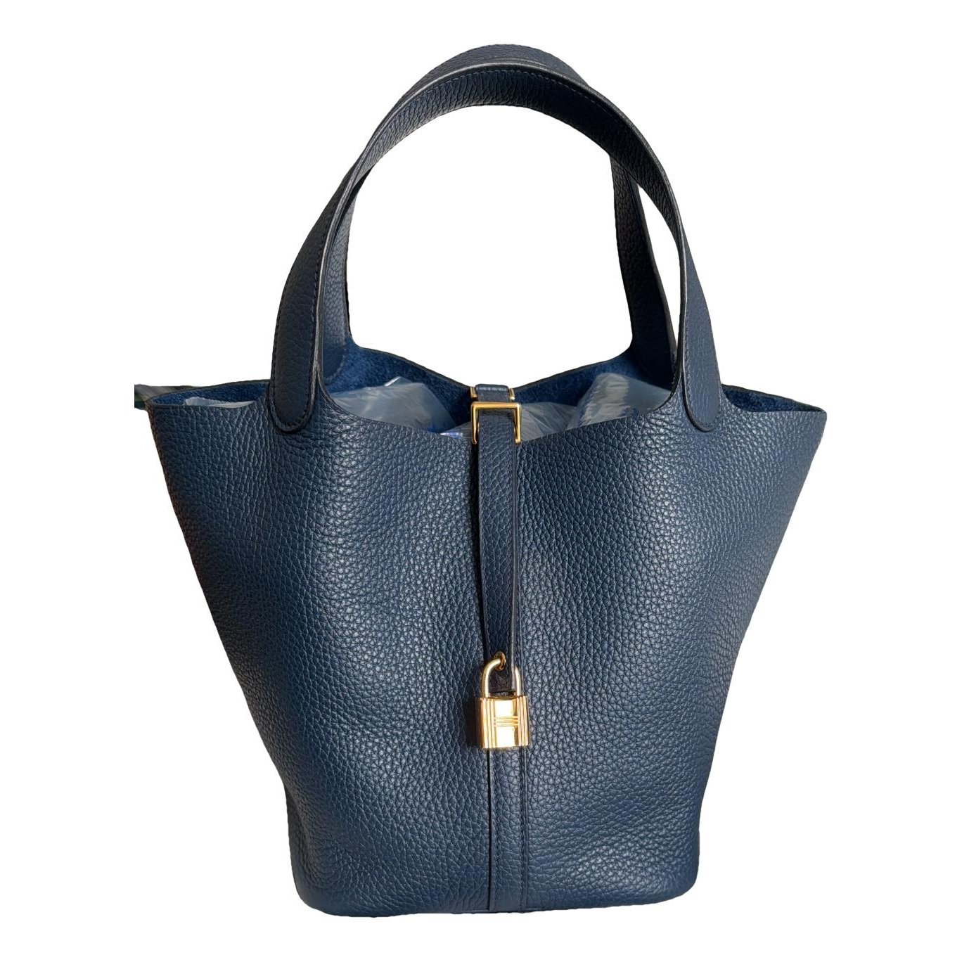 Picotin leather tote