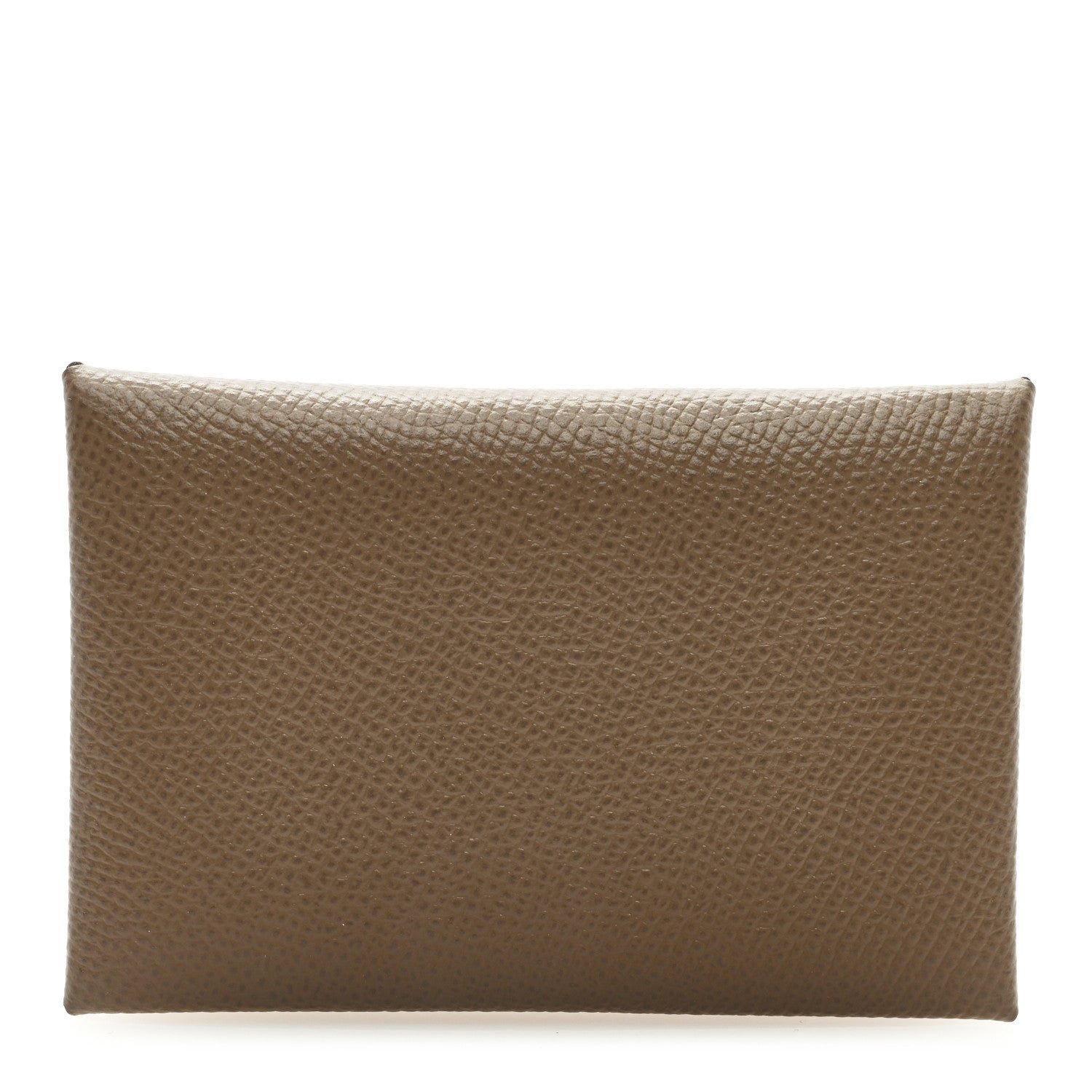Hermes Epsom Calvi Card Case Etoupe
