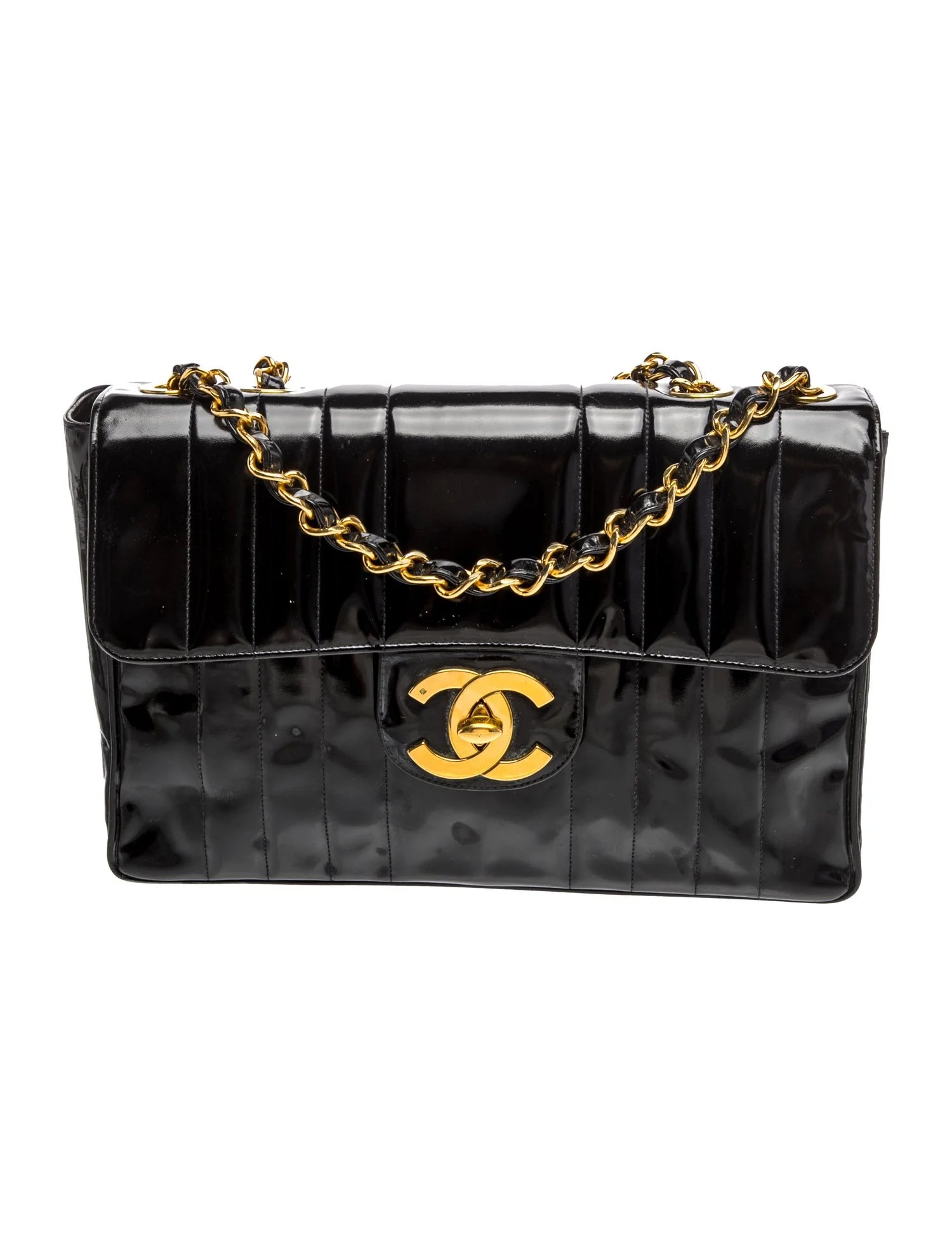 Jumbo XL Vertical Quilt Flap Bag