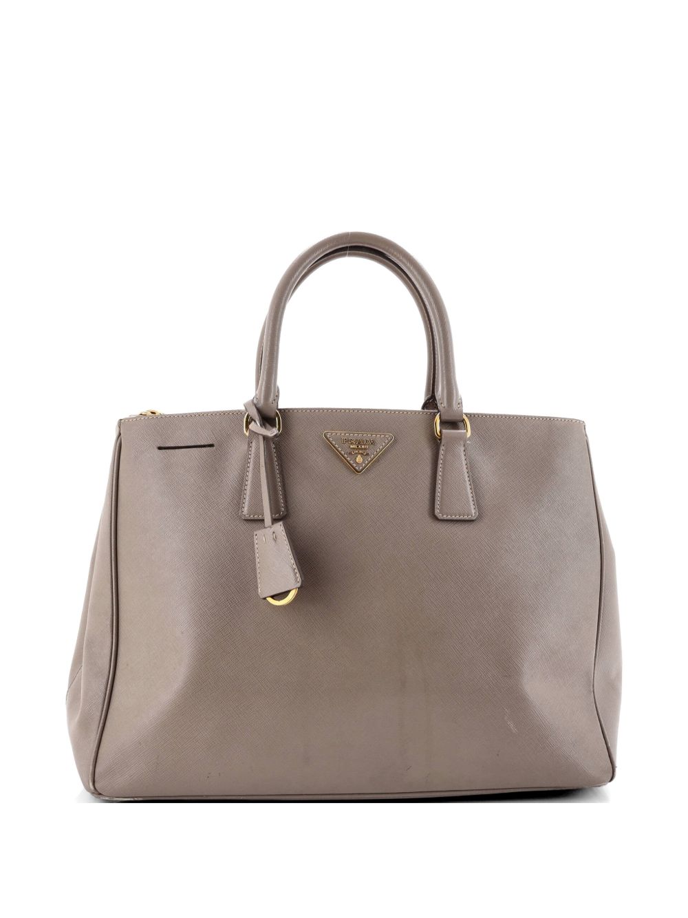 Double Zip Lux Saffiano Leather Large tote bag