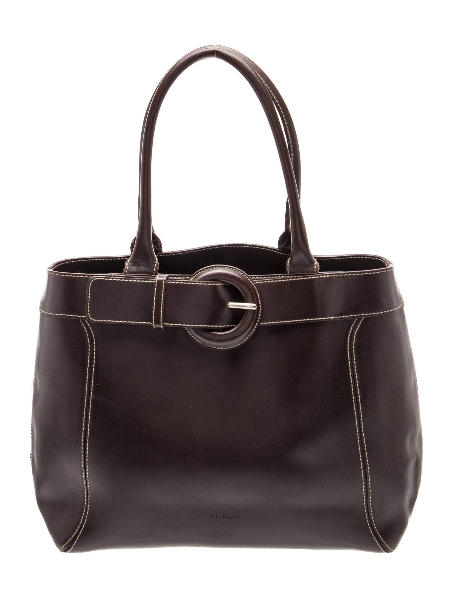 Leather Top Handle Bag