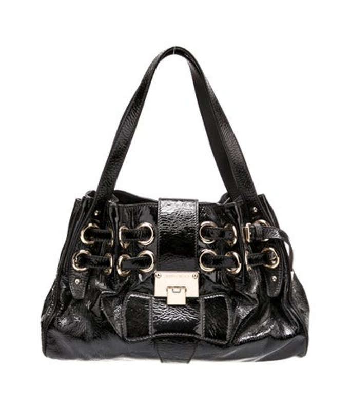 Jimmy Choo Choo Patent Leather Shoulder Bag
