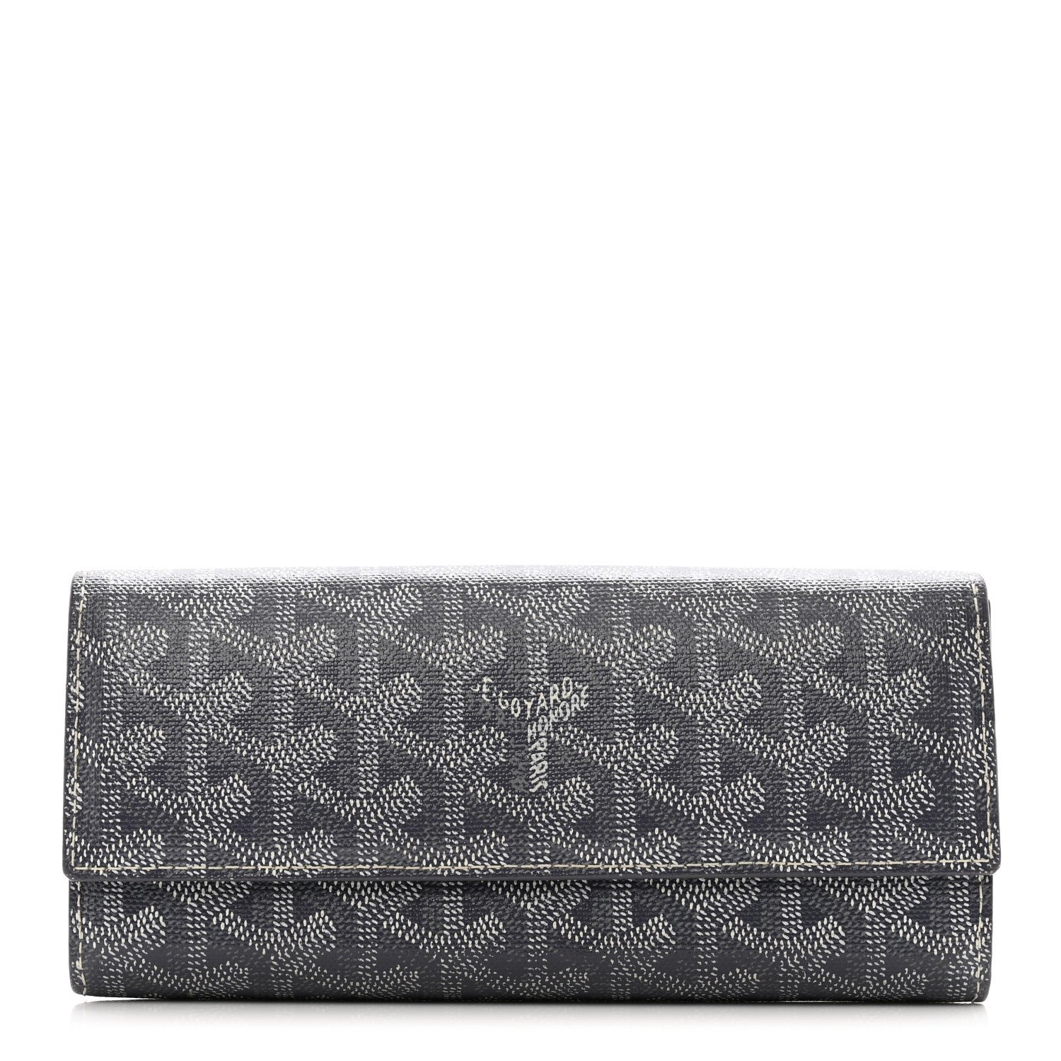 Goyard Goyardine Varenne Long Wallet Grey