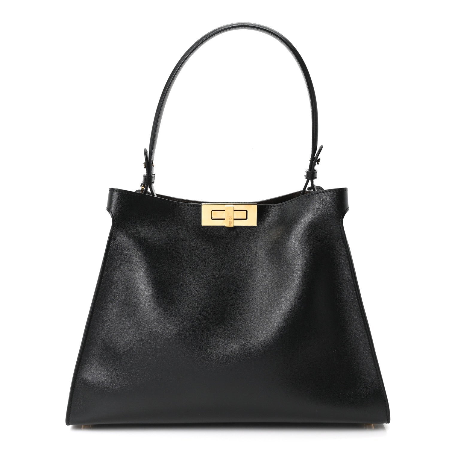 Fendi Vitello Medium Fendi Way Cappuccino Black