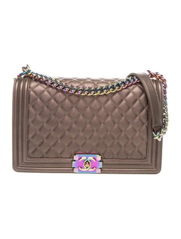 Paris-Seoul Iridescent Medium Boy Bag