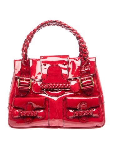 Valentino Patent Leather Top Handle Bag