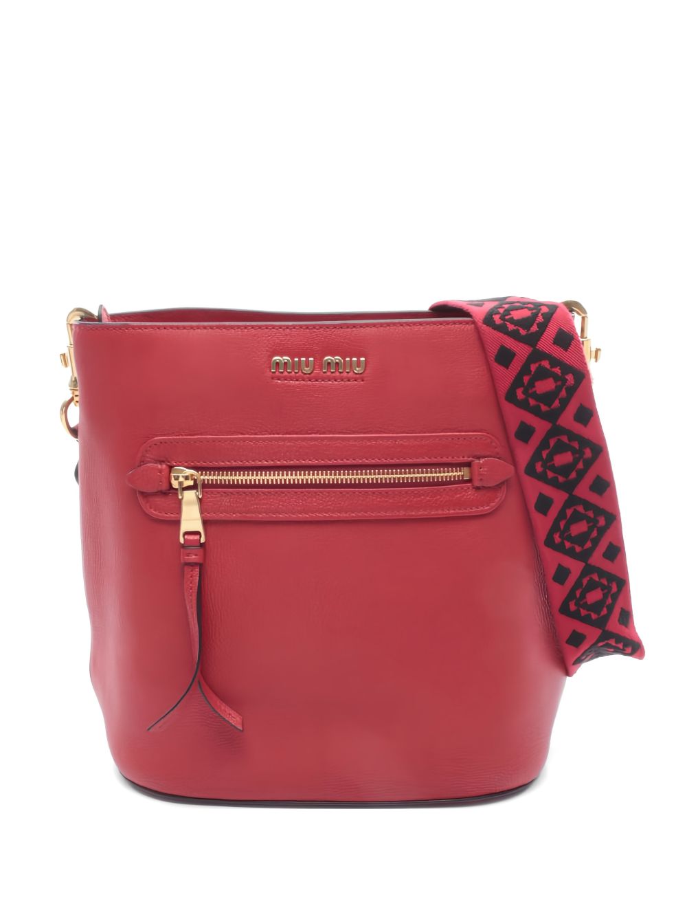 2010s Madras leather shoulder bag