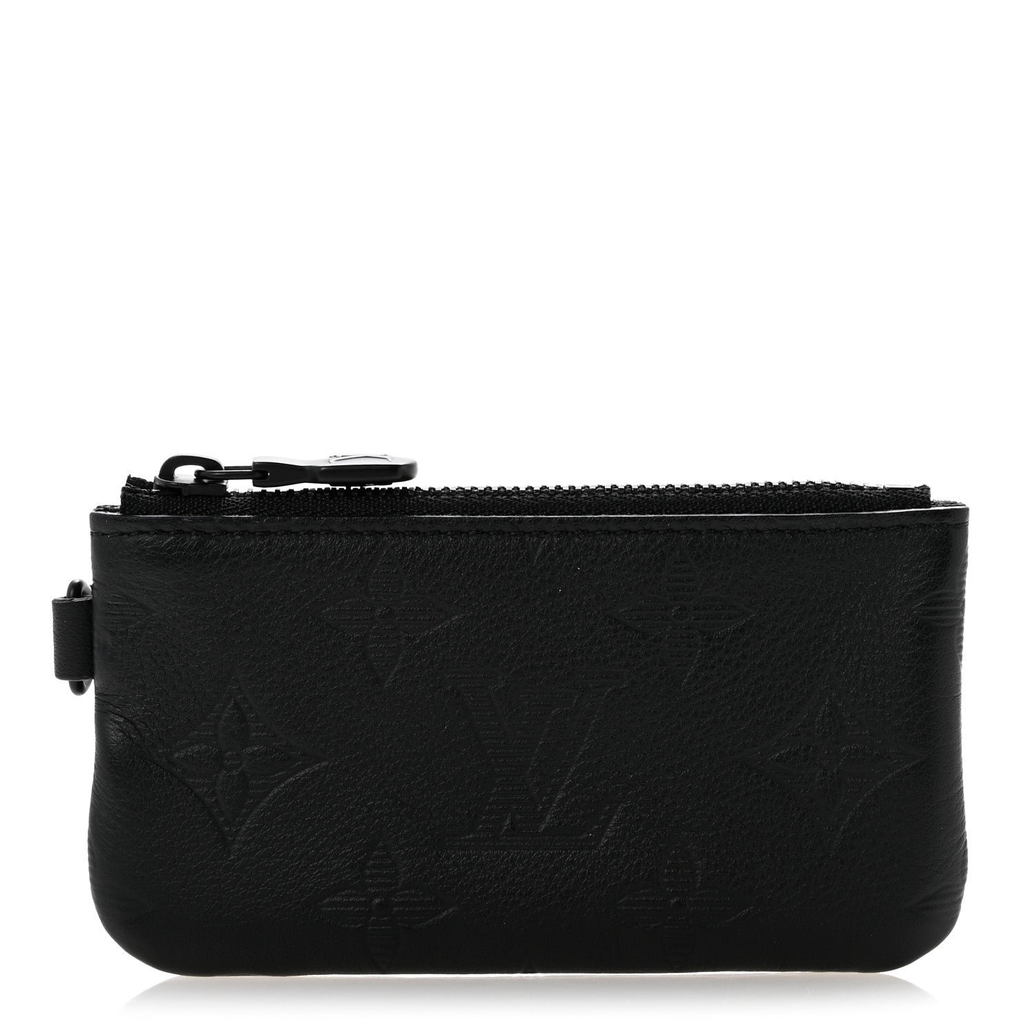 Louis Vuitton Calfskin Monogram Shadow Key Pouch Black