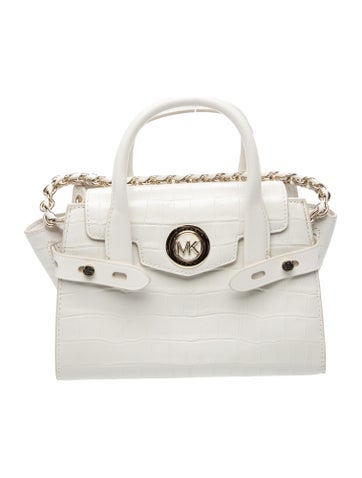 Michael Kors Embossed Leather Top Handle Bag