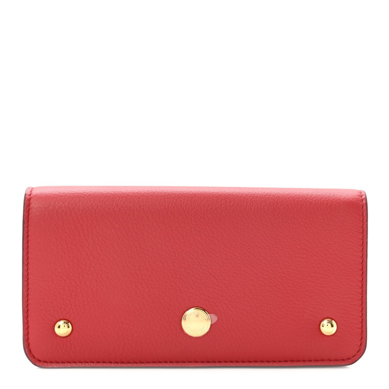 Burberry Marais Calfskin Rowe Continental Wallet Dark Carmine
