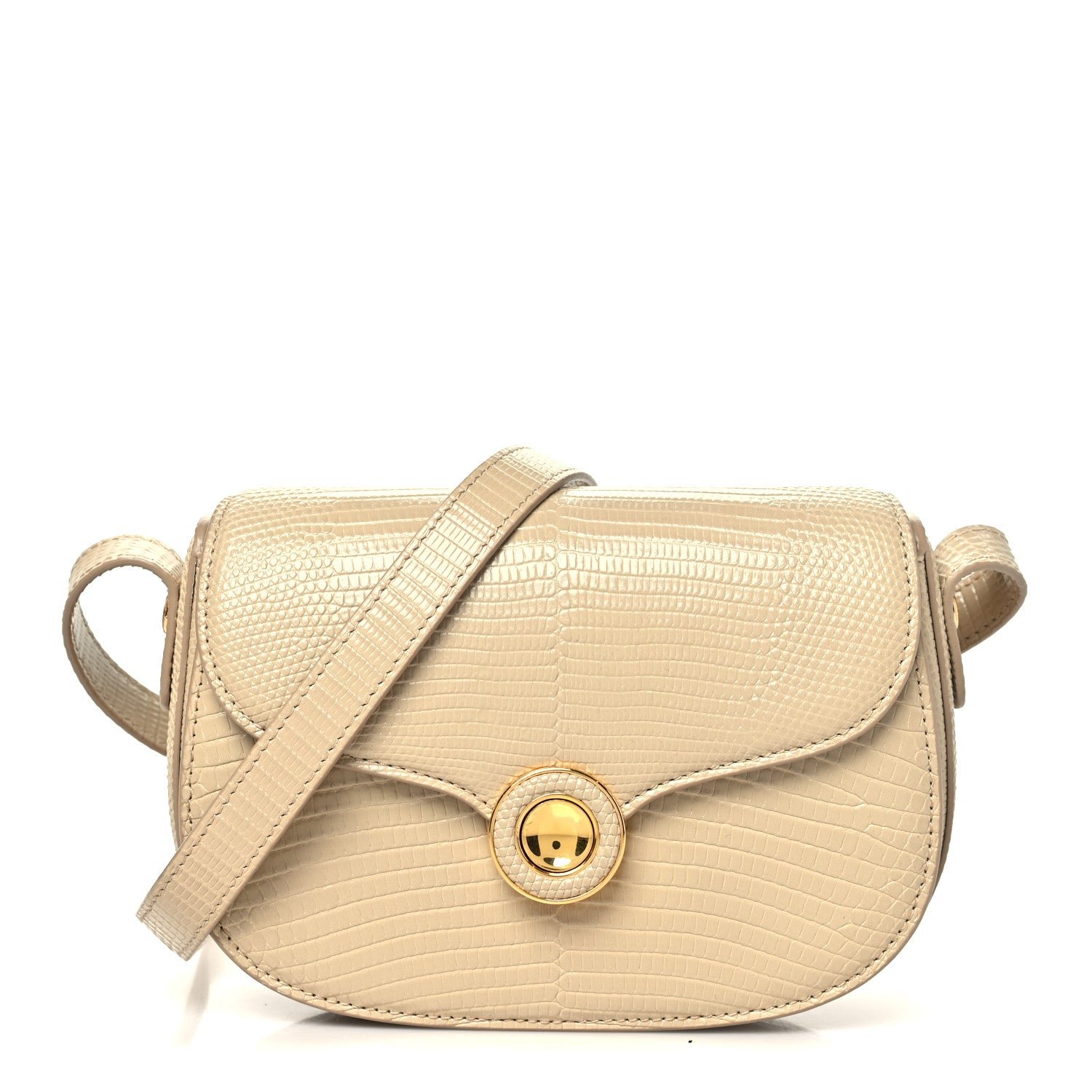 Loro Piana Lizard Mini Ghiera Bag Light Travertine