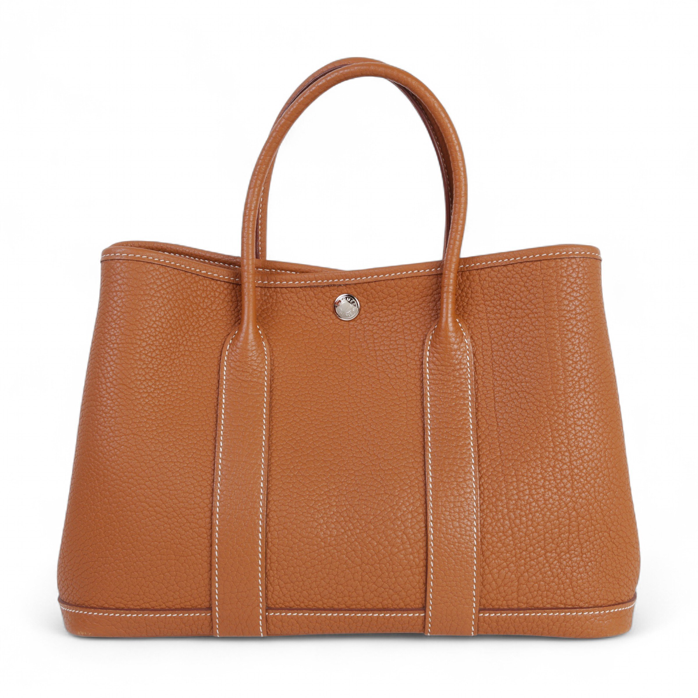 Hermes Very Good ( Rank A) HERMÈS Garden Party TPM Gold (37) Negonda Palladium hardware C (2018)