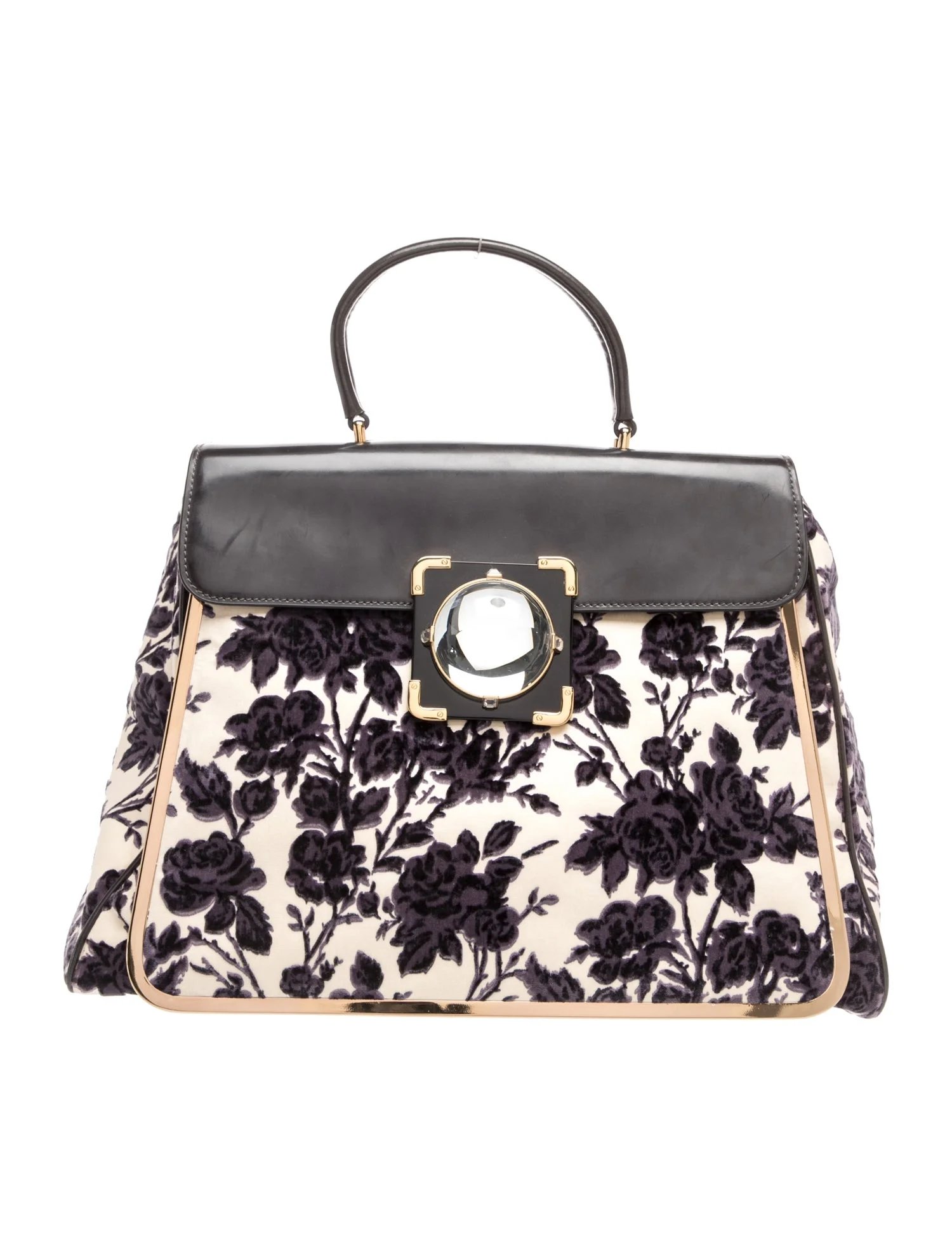 Tory Burch Velvet Top Handle Bag