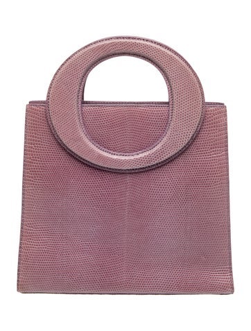 Lizard Top Handle Bag Vintage