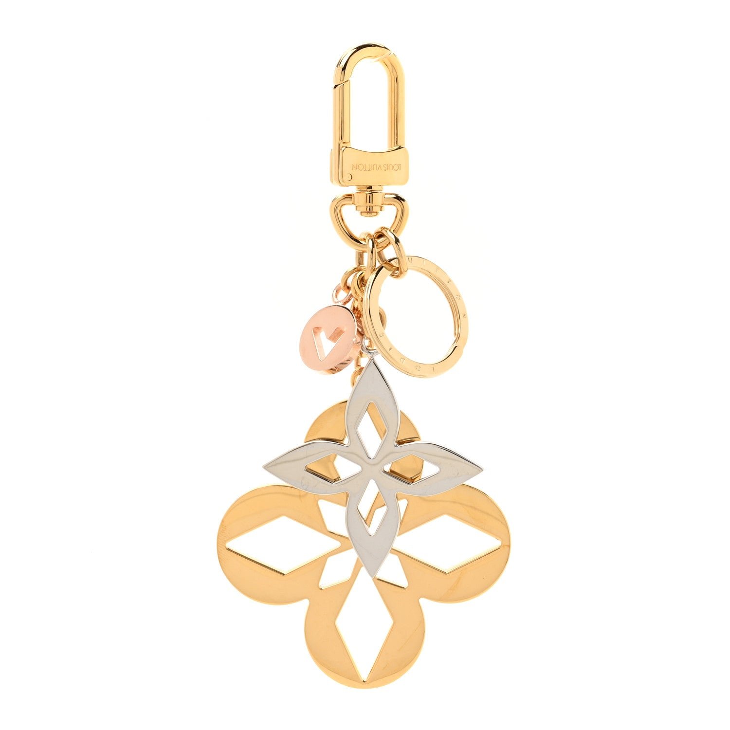Louis Vuitton Malletage Blossom Bag Charm Key Holder