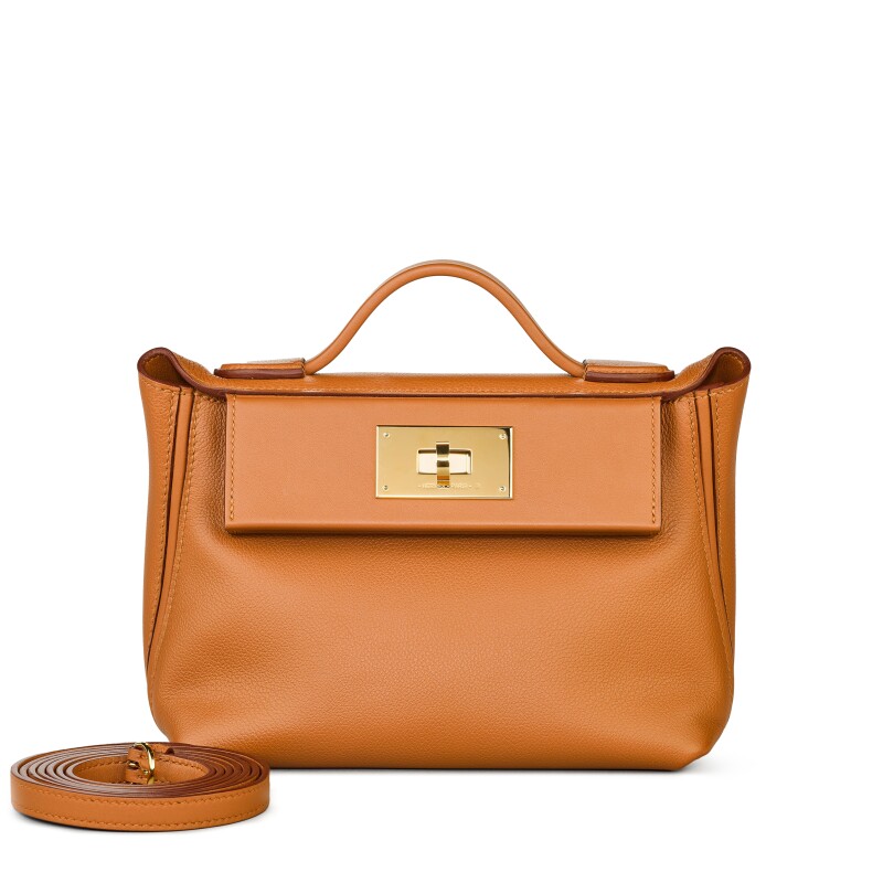 Hermes Gold Evercolour and Swift Calfskin 24/24 35 Gold Hardware, 2024