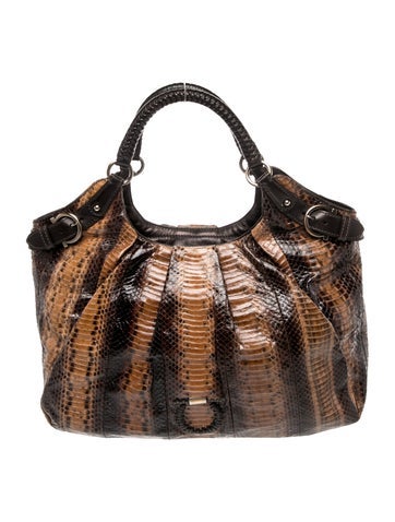 Ferragamo Snakeskin Top Handle Bag