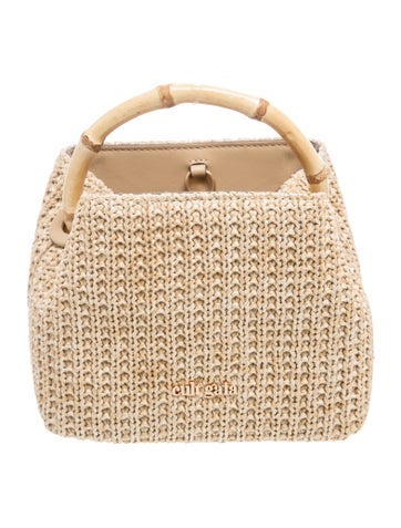 Cult Gaia Straw Top Handle Bag