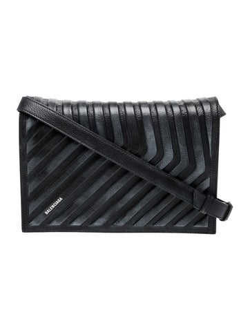 Balenciaga Signature Leather Car Flap Crossbody Bag