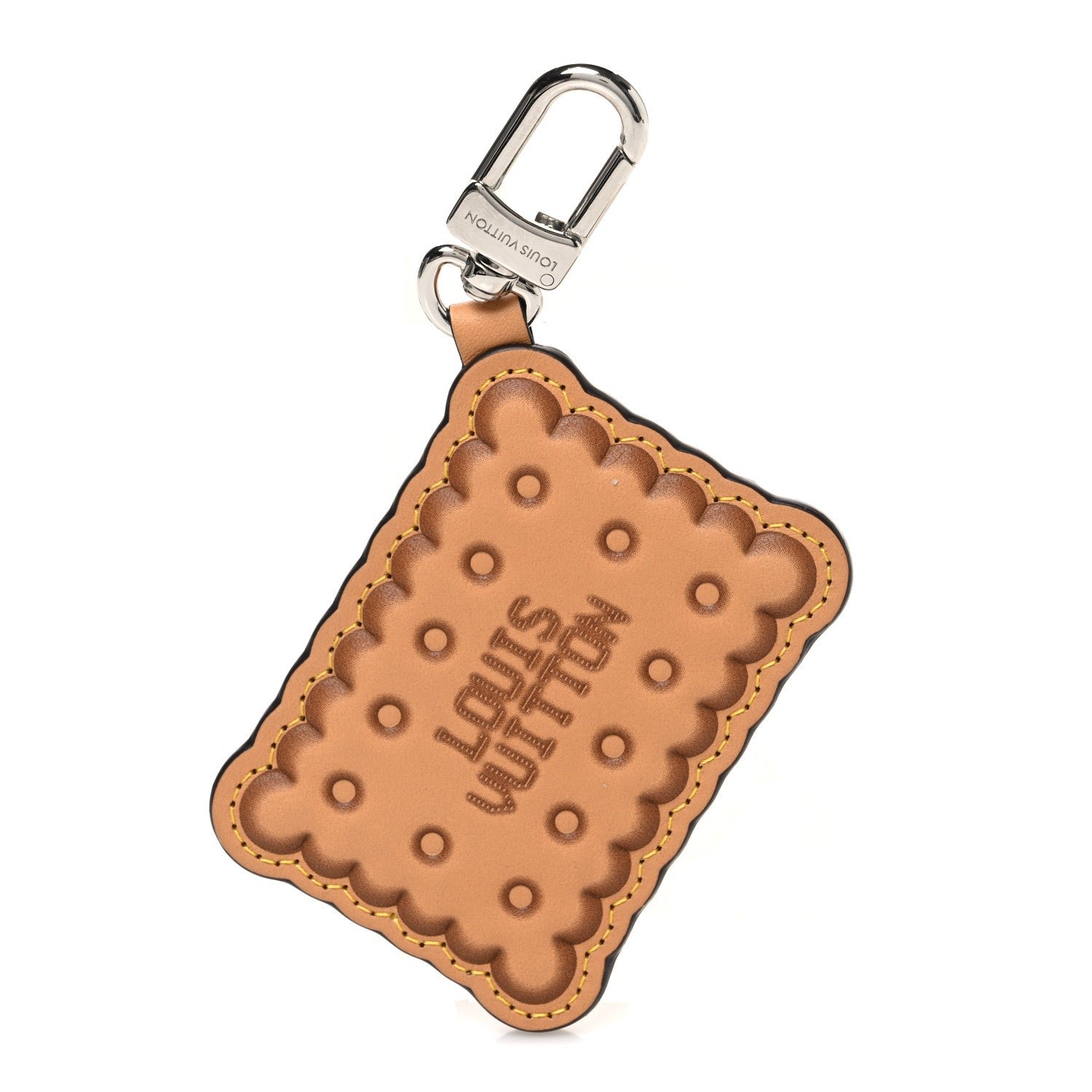 Louis Vuitton Monogram Biscuit Key Holder Bag Charm