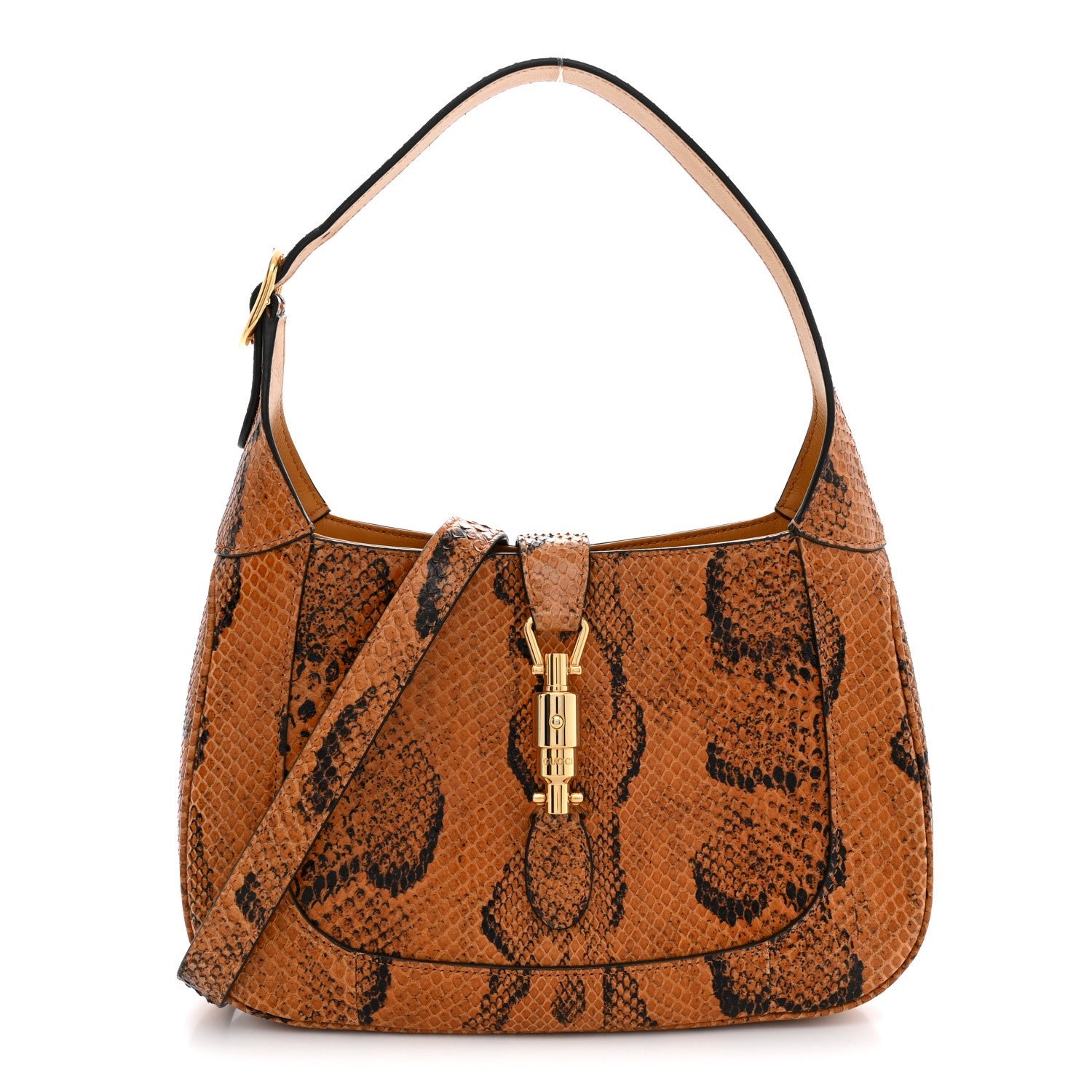Gucci Snakeskin Small Jackie 1961 Hobo Sun Oil