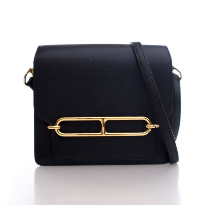 Hermes Noir Evercolor Mini Roulis 18