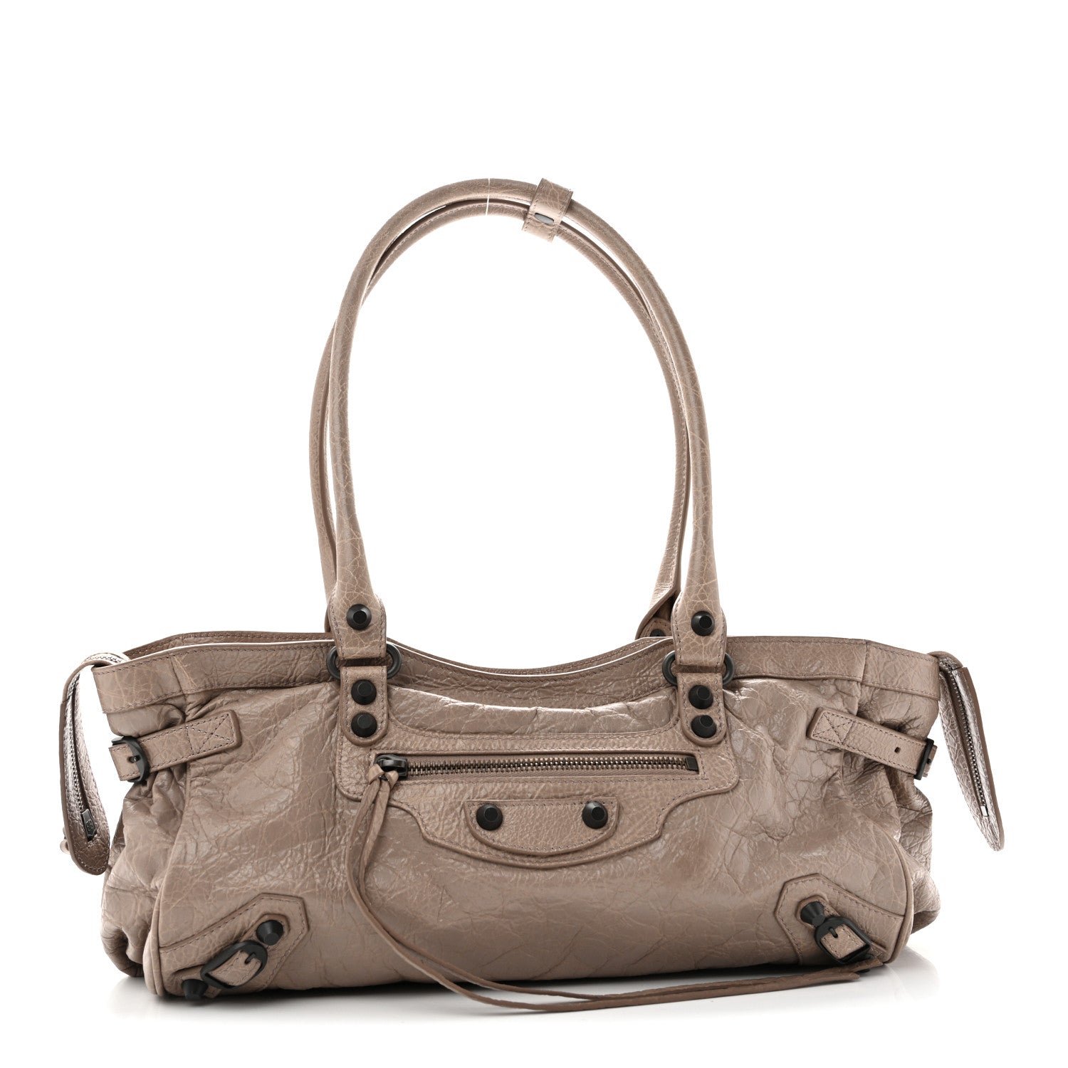 Balenciaga Agneau Arena Classic Hardware East West Le City Sesame