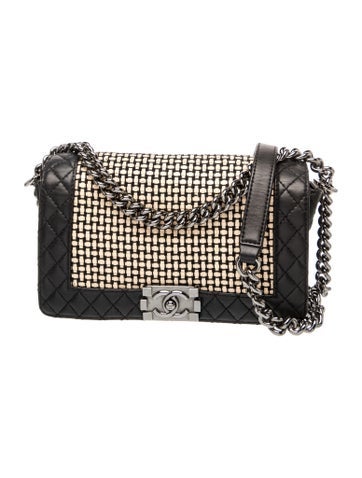 Medium Reverso Woven Boy Bag