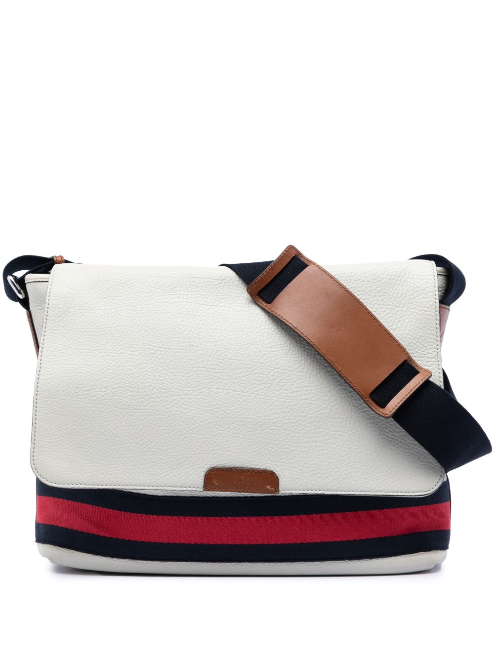 2016-2026 Leather Web Messenger Bag crossbody bag