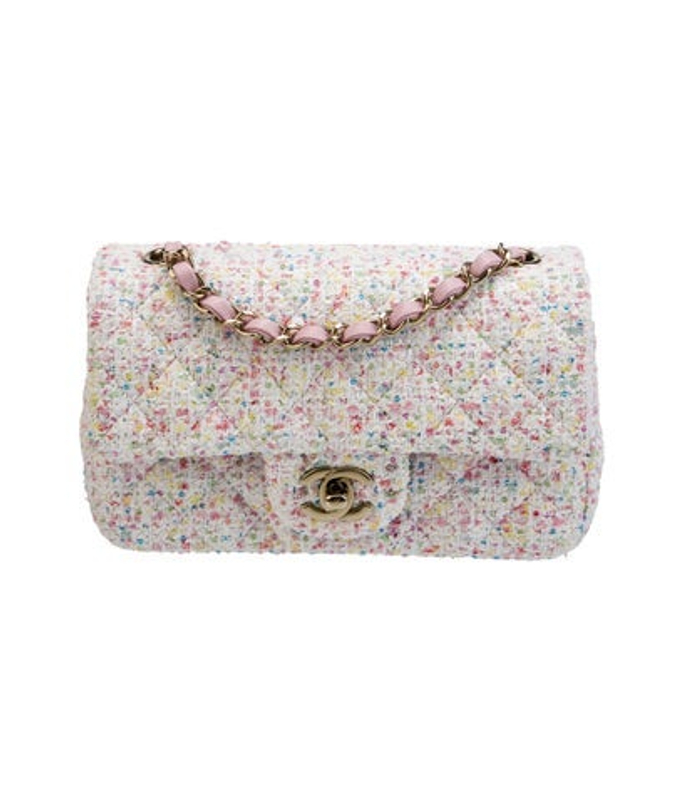 Chanel Rectangular Mini Fantasy Tweed Single Flap Bag