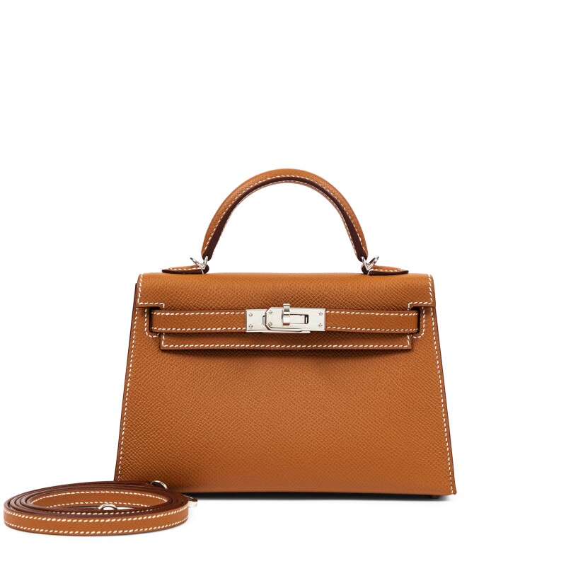 Hermes Gold Epsom Mini Kelly II 20 HSS Palladium Hardware, 2025