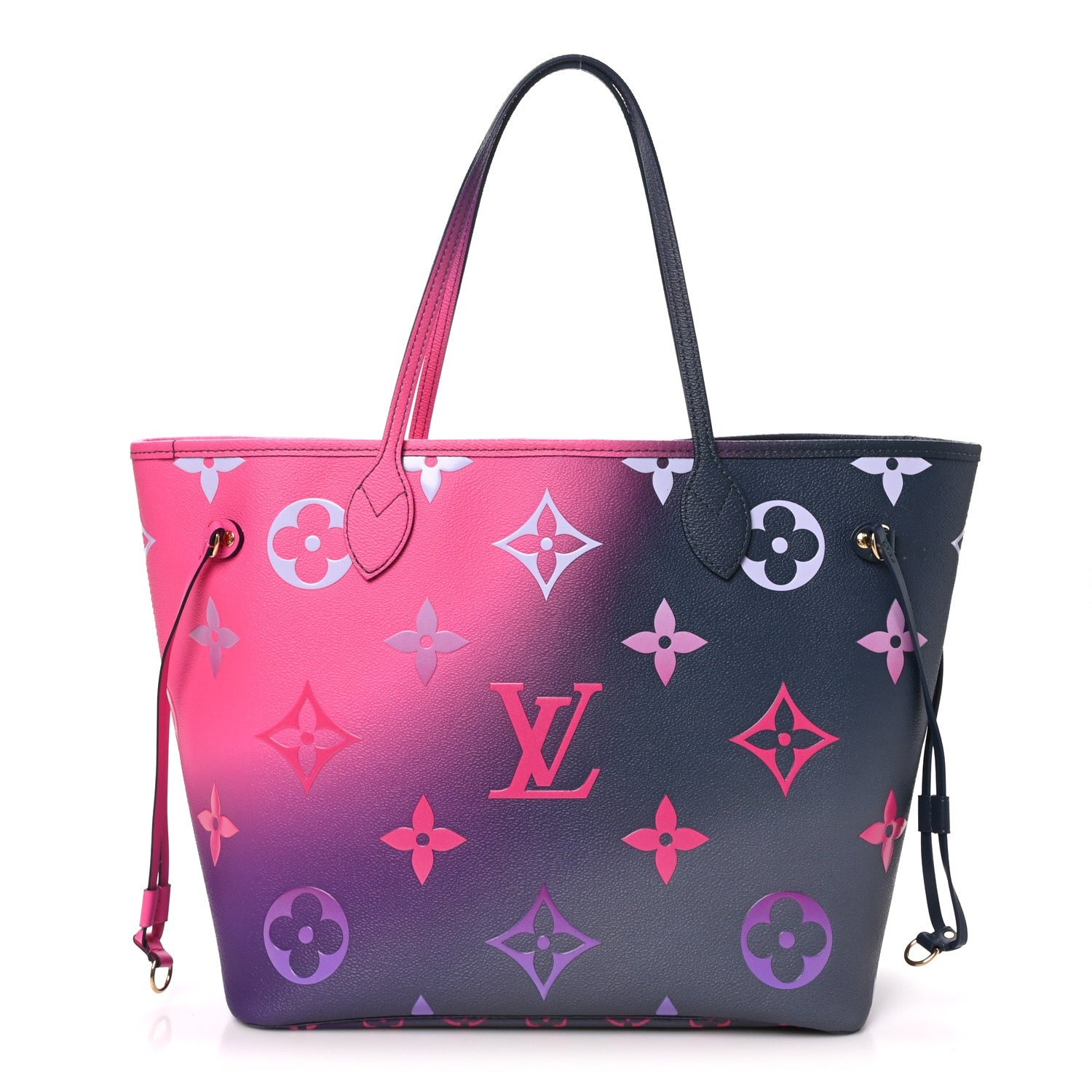 Louis Vuitton Monogram Giant Spring In The City Neverfull MM Midnight Fuchsia