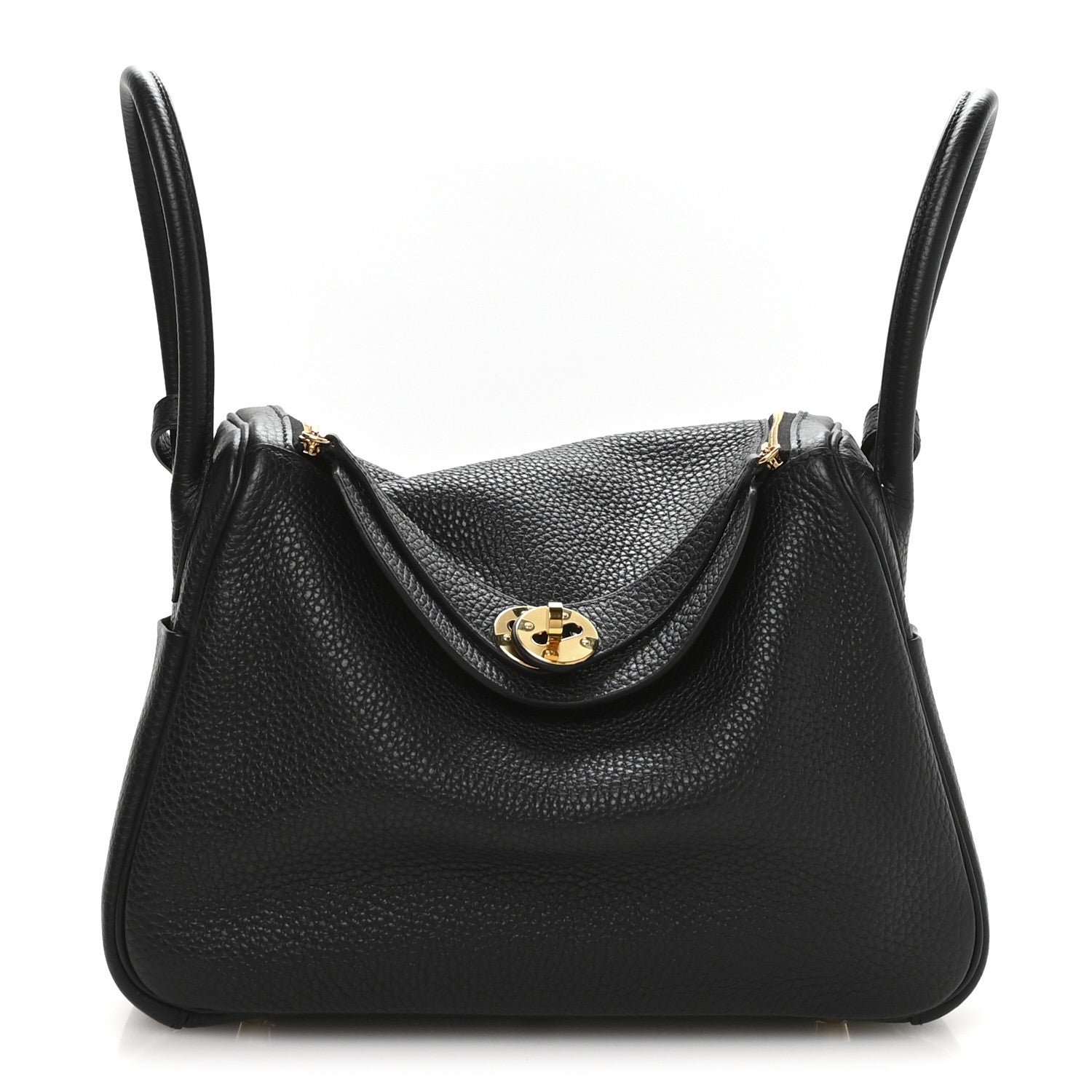 Hermes Taurillon Clemence Lindy 26 Black