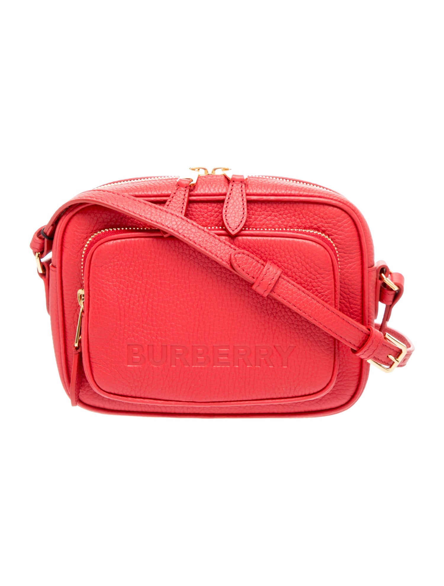 Leather rained Calfskin Camera Small