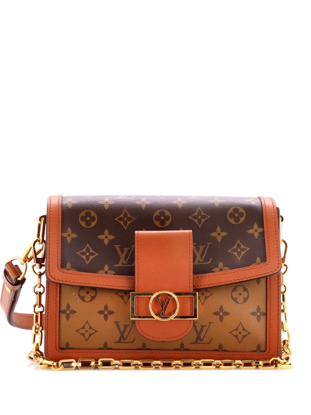 Dauphine Reverse Monogram Canvas MM shoulder bag