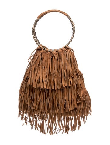 Valentino Suede Top Handle Bag Large