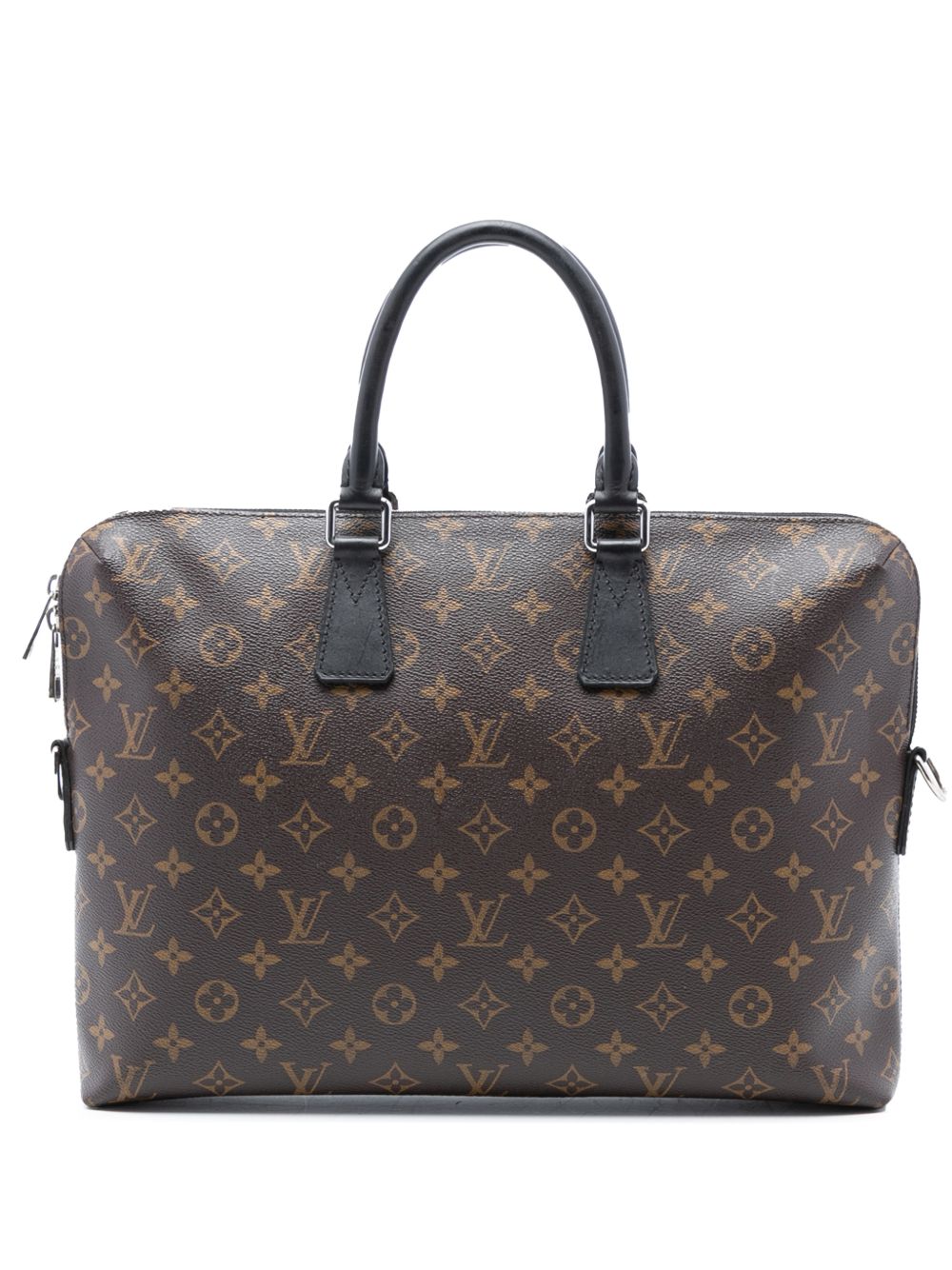 2015 Monogram Macassar Porte Documents Jour business bag