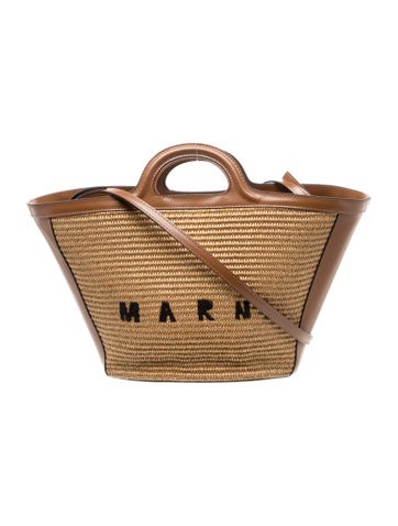 Marni Raffia Top Handle Bag