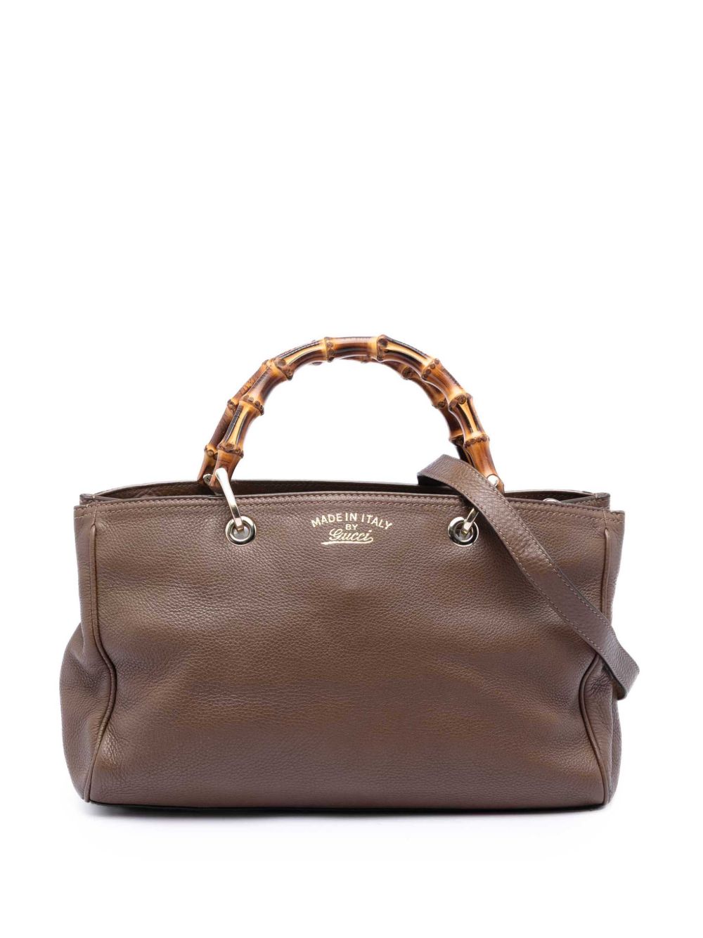 2016-2026 Medium Calfskin Bamboo Shopper satchel