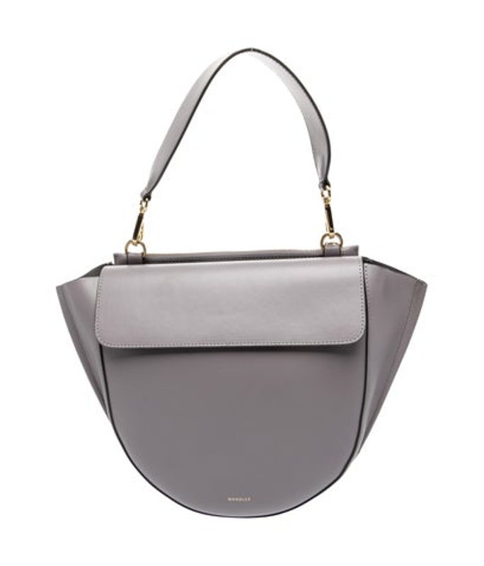 WANDLER Leather Top Handle Bag