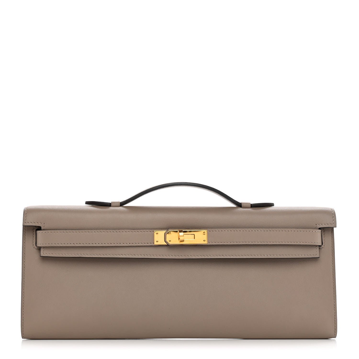 Hermes Swift Kelly Cut Clutch Pochette Gris Asphalt