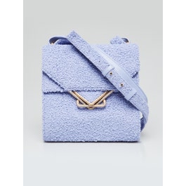 Bottega Veneta Periwinkle Boucle The Clip Crossbody Bag