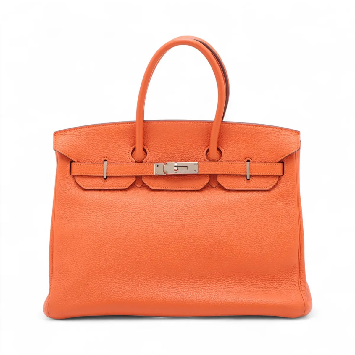 Hermès Birkin 35 Le Tournay Togo Feu Silver Metal Fittings